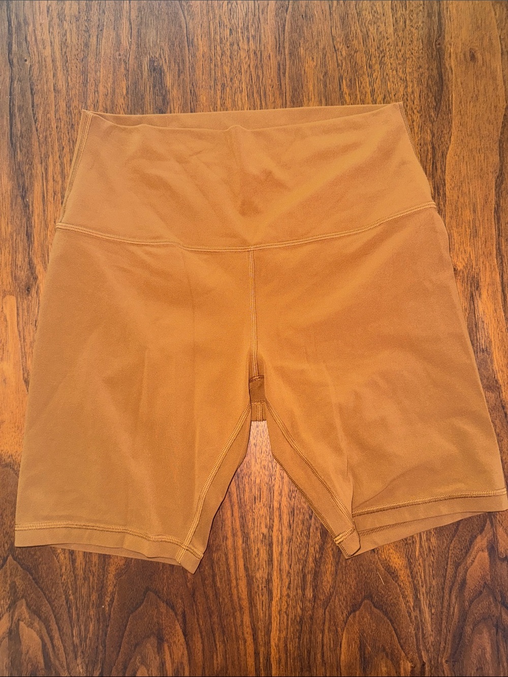 lululemon athletica Align High-Waist Tan Bike Shorts